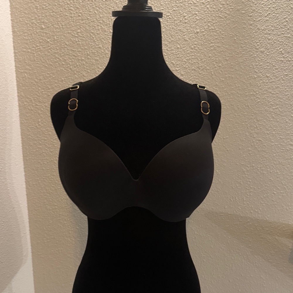 Victoria's Secret Black Bra with Gold Accents